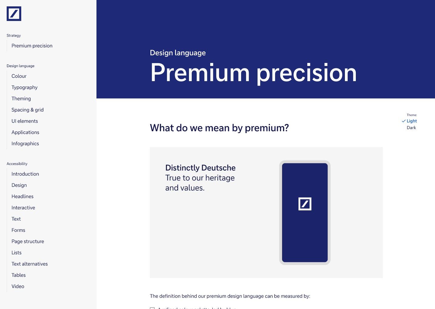 Vorschaubild Figma, Startscreen "Premium Precision"