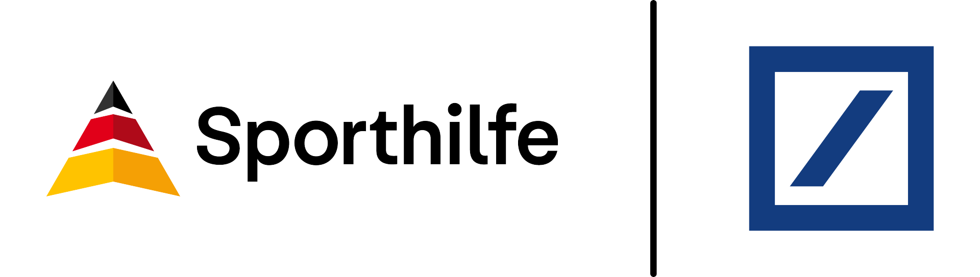 Partnerlogo der Sporthilfe und der Deutsche Bank AG