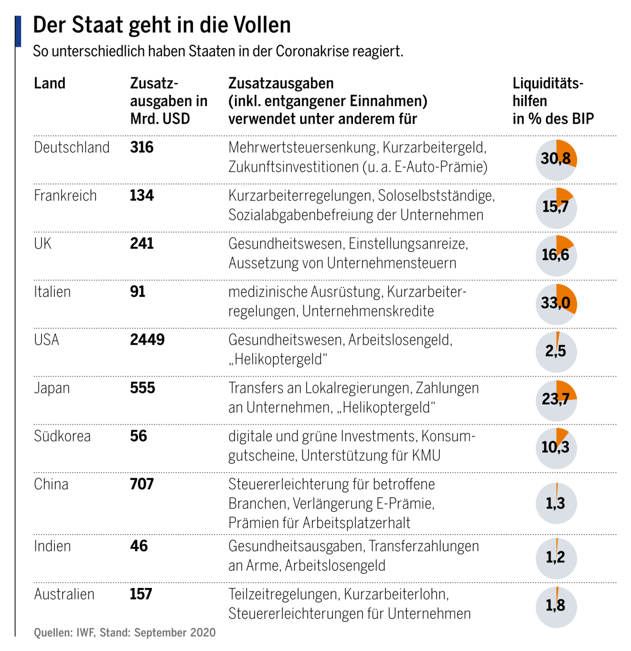 Der Staat geht in die Vollen