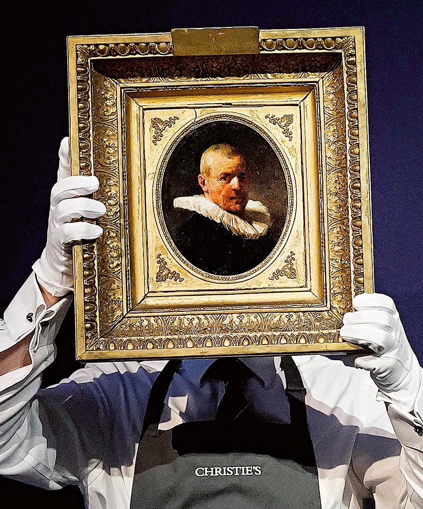 Eins von zwei nach 200 Jahren wiederentdeckten Rembrandt-Gemälden.