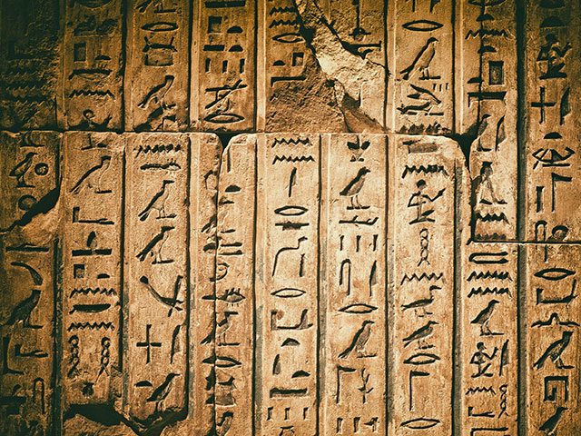 Hieroglyphen-Tafel