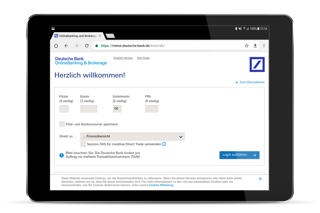 Mobile Apps Deutsche Bank Privatkunden