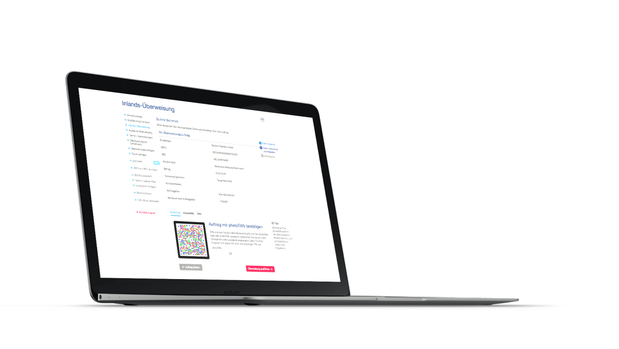 photoTAN im Online-Banking