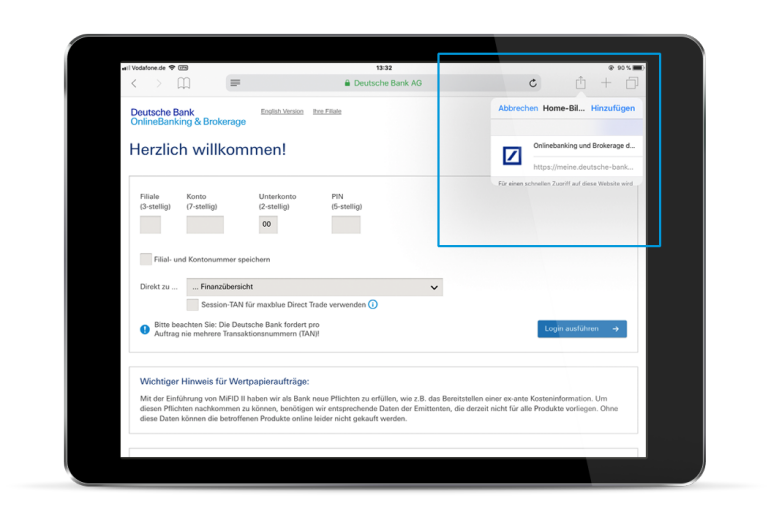 Deutsche Bank Mobile App Deutsche Bank