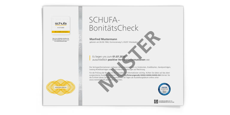 SCHUFA-BonitätsCheck | Deutsche Bank
