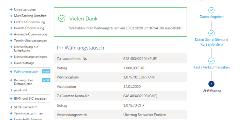 Wahrungstausch Deutsche Bank Privatkunden
