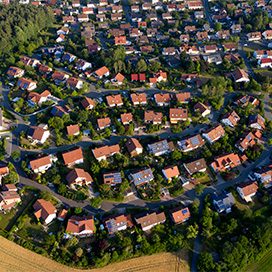 Getty Images/Bim Wohngebiet von oben