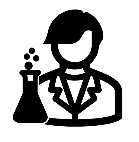 Symbolische Darstellung eines Wissenschaftlers