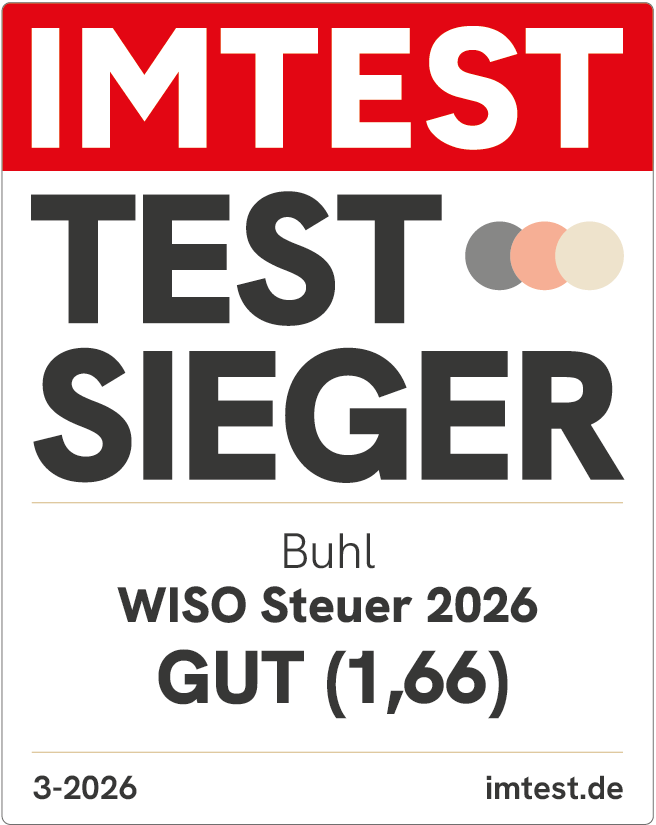 IMTEST Testsieger Buhl WISO Steuer 2026 GUT (1,66)