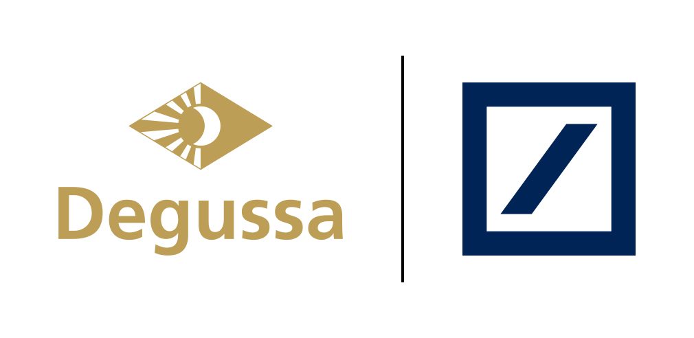 Logos Deutsche Bank und Degussa