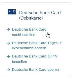 Services Onlineselfservices Deutsche Bank
