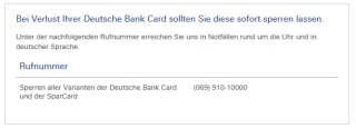 Services-OnlineSelfServices  Deutsche Bank