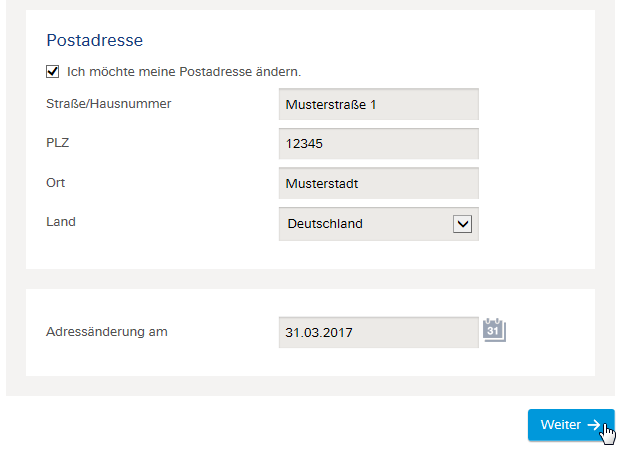 Services Persoenliche Daten Deutsche Bank