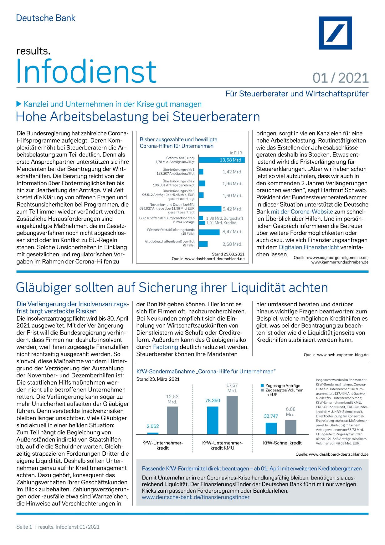 Infodienst Steuerberater und Wirtschaftsprüfer 01/2021