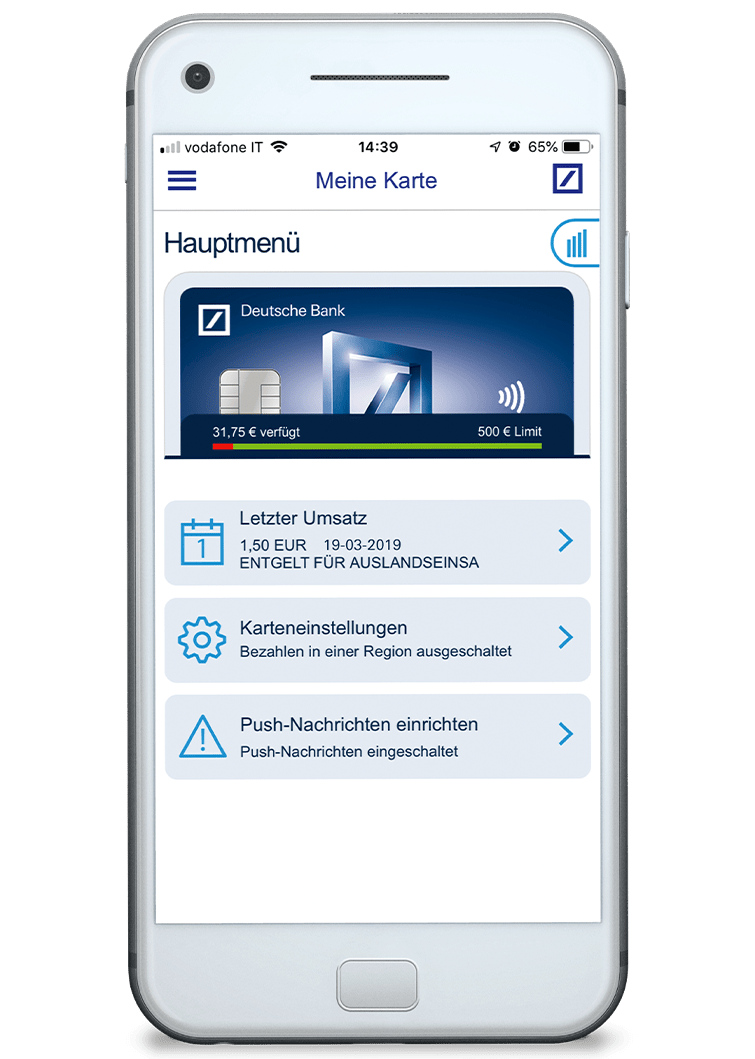 Kreditkarte | Einfach online beantragen | Deutsche Bank
